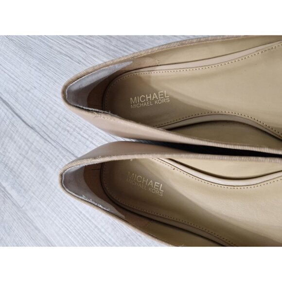 Michael Kors Silver glitter Front bow W/ Charms flat size 7-7.5M - Picture 11 of 16